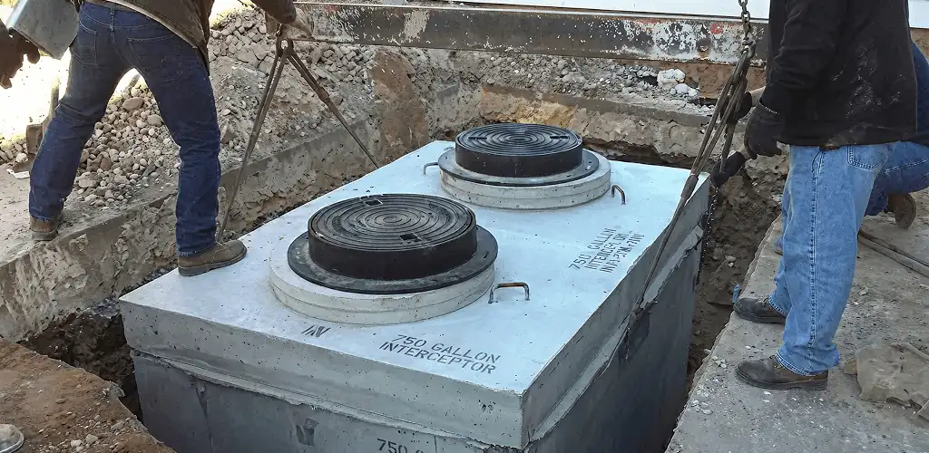 Grease trap installation for a commercial property drainage system in Hialeah, FL