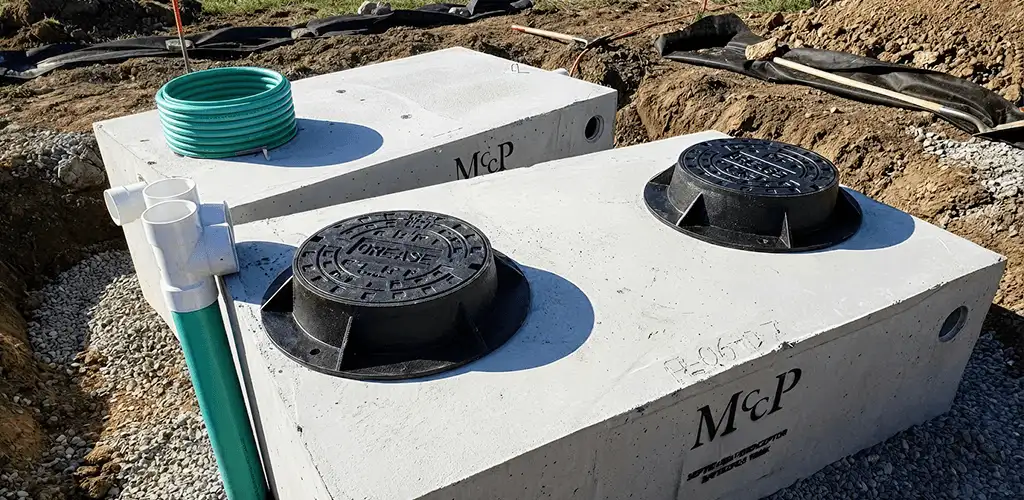 Grease trap installation unit set in place for drainage protection in Hialeah, FL